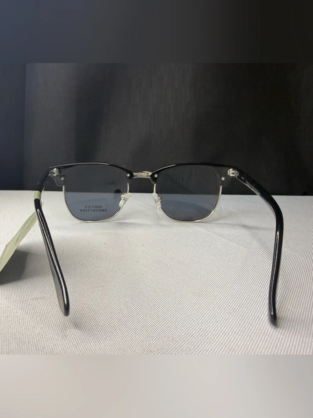 Goodfellow & Co Black and Silver Clubmaster Sunglasses NWT